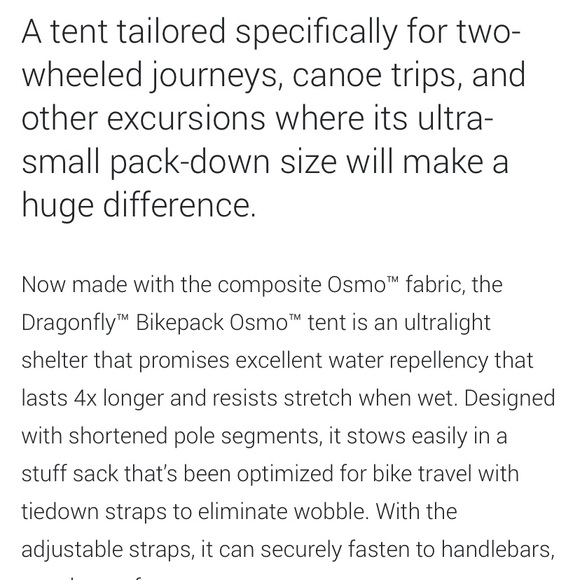 Nemo Dragonfly OSMO 1p Bikepacking tent - Picture 9 of 16